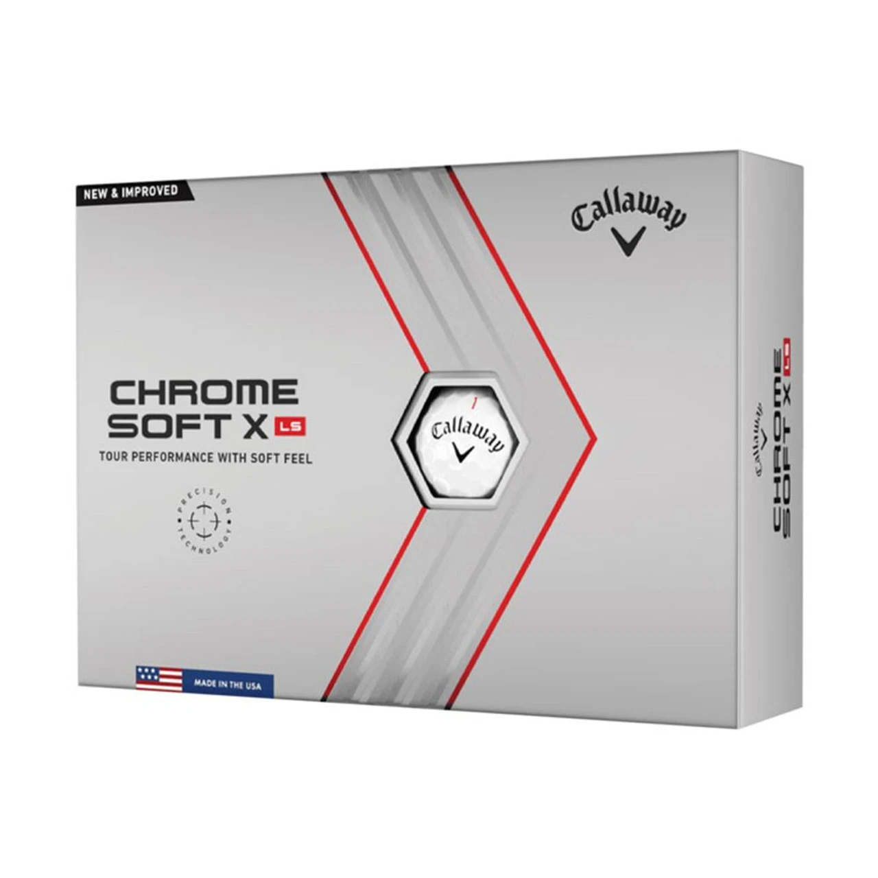 Callaway 2022 Chrome Soft X LS Golf Balls-Wht 1 Callaway 2022 Chrome Soft X LS Golf Balls-Wht