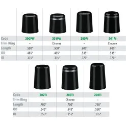 Chamfered Ferrules - .335"/.355"/.370"