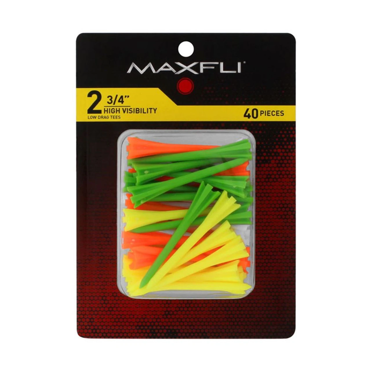 Maxfli Pronged 2.75'' High-Visibility Golf Tees 40-Pack-MX323 1 Maxfli Pronged 2.75'' High-Visibility Golf Tees 40-Pack-MX323