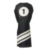 Maxfli Vintage Driver Cover - Black/Wht