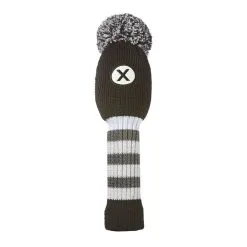 Maxfli Vintage Knit Hybrid Headcover Black/White