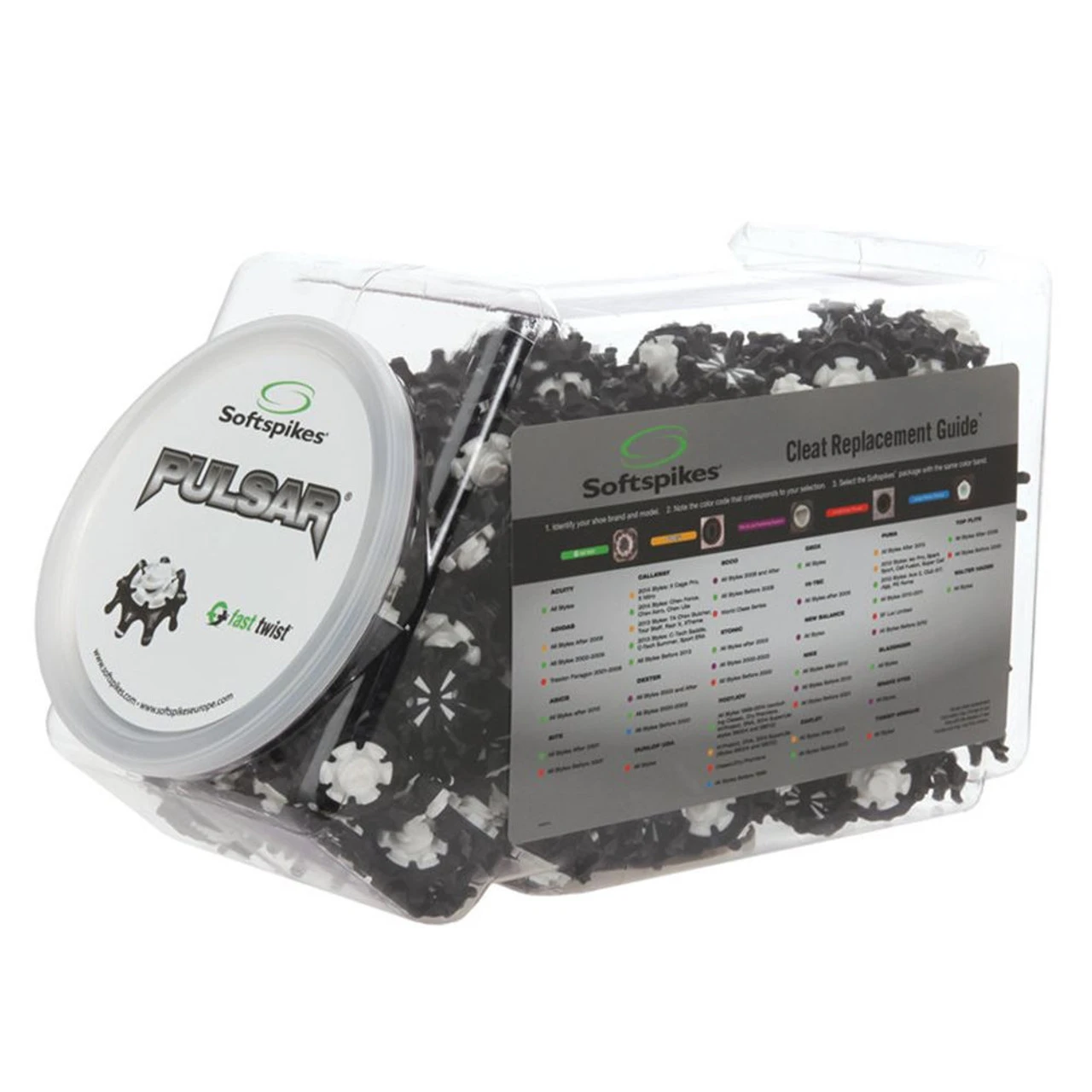 SoftSpikes Pulsar Fast Twist/Tour Lock Golf Cleats - 800 Count 1 SoftSpikes Pulsar Fast Twist/Tour Lock Golf Cleats - 800 Count
