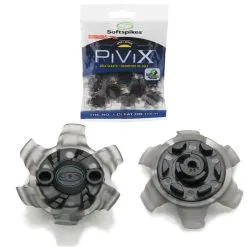 SoftSpikes PiViX Golf Cleats - Fast Twist 3.0 Gray/Black